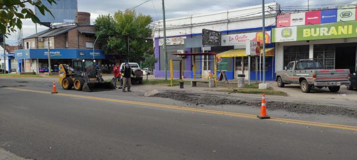 Vialidad Nacional continúa con los arreglos de Avenida 7 de Marzo en nuestra ciudad