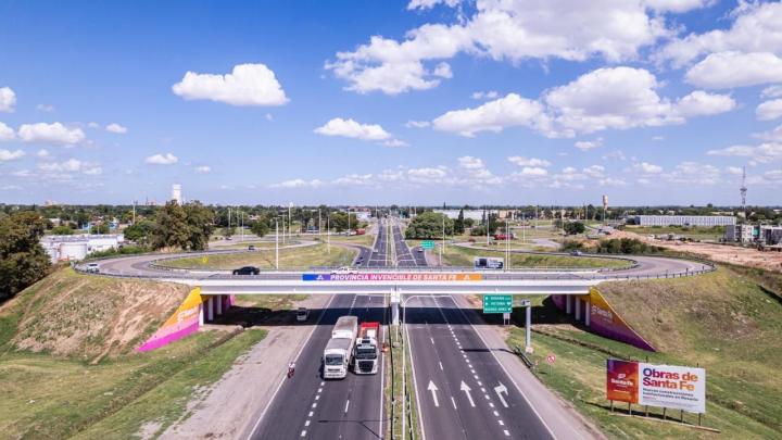 Inauguran este lunes el tercer carril de la autopista Santa Fe Rosario
