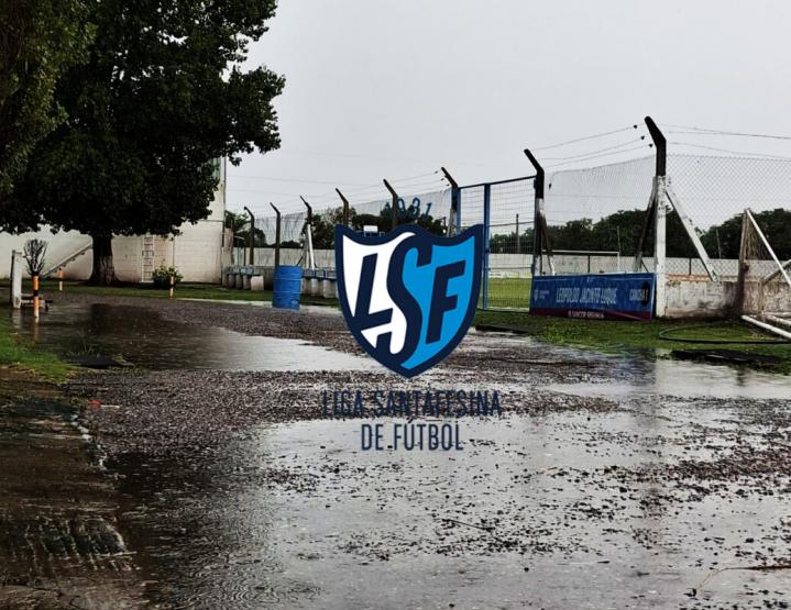Se suspendieron todos los partidos de liga santafesina debido a las malas condiciones del tiempo