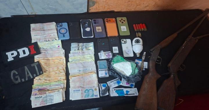 Microtráfico: allanamientos en Santo Tomé y Santa Fe con secuestro de droga y armas