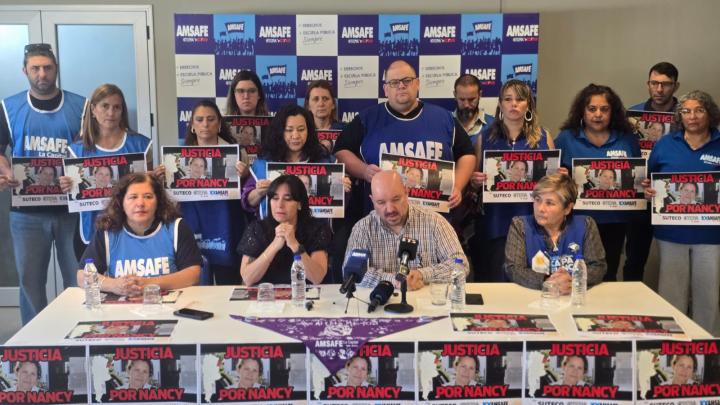 Amsafe realizó actividades de visibilización en el marco de la jornada de paro nacional docente y duelo tras el asesinato de Nancy Godoy