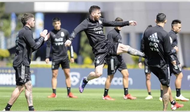 Eliminatorias Sudamericanas: La última práctica de la Selección Argentina antes de jugar con Perú 