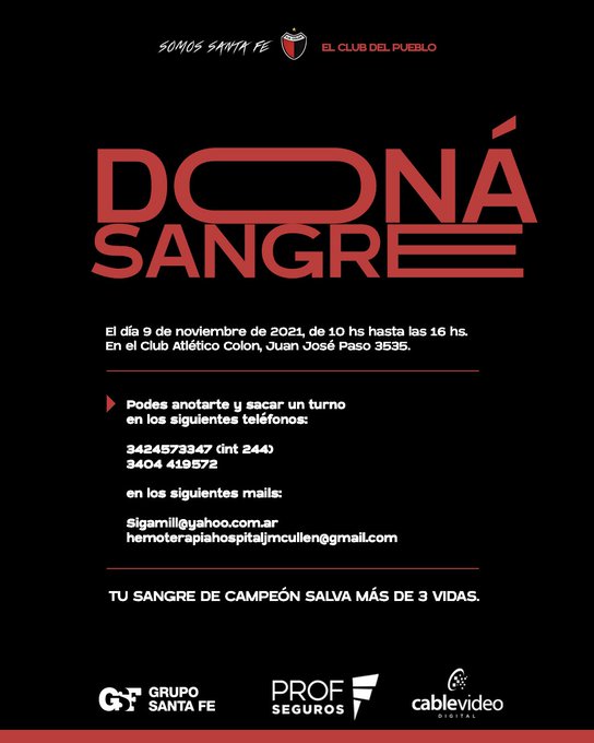 Colecta solidaria de sangre en Colón 