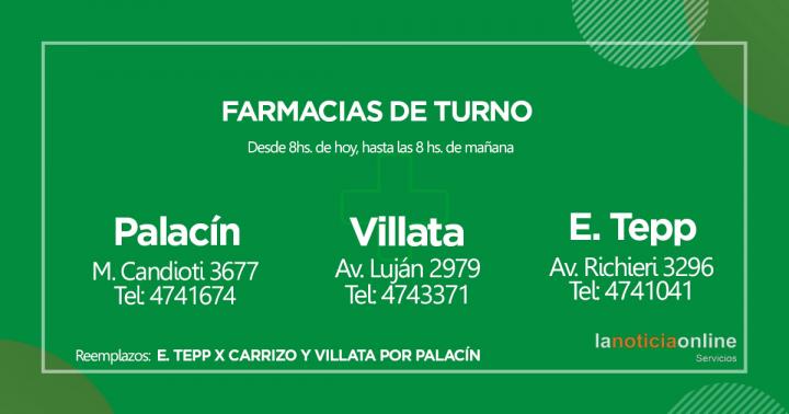 Farmacias de turno - Viernes 19 de noviembre de 2021