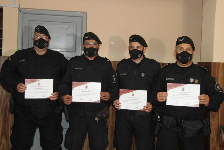 El Concejo Municipal reconoció a cuatro agentes del Comando Radioeléctrico de nuestra ciudad