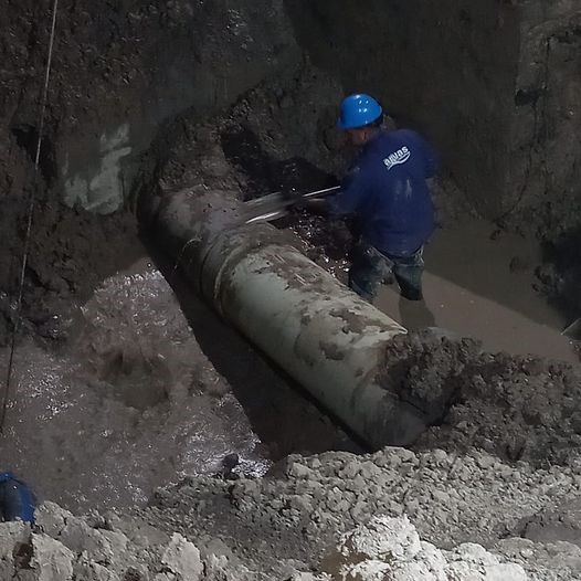 Finalizaron las tareas de reparación en el acueducto Desvío Arijón y se normalizará el servicio en Santo Tomé y Sauce Viejo