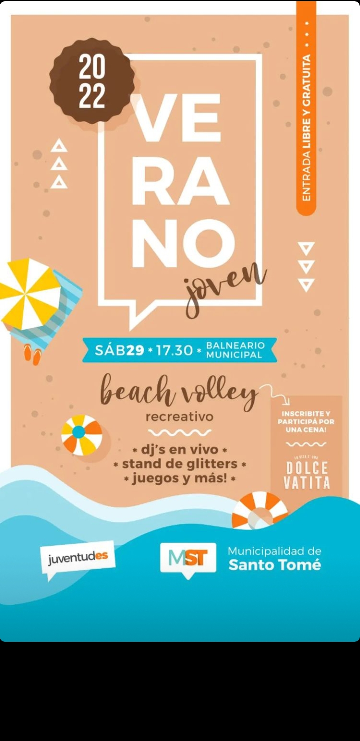 Torneo de beach volley  recreativo mixto