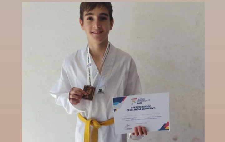 Taekwondo: Juan Bautista Rossi se consagró Campeón provincial y representará a Santa Fe en los Juegos Nacionales Evita en Mar del Plata