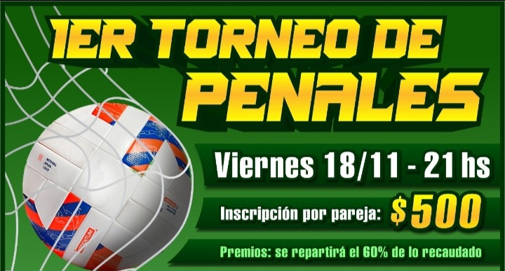 El Club Social y deportivo Sarmiento organiza su primer Torneo de penales 