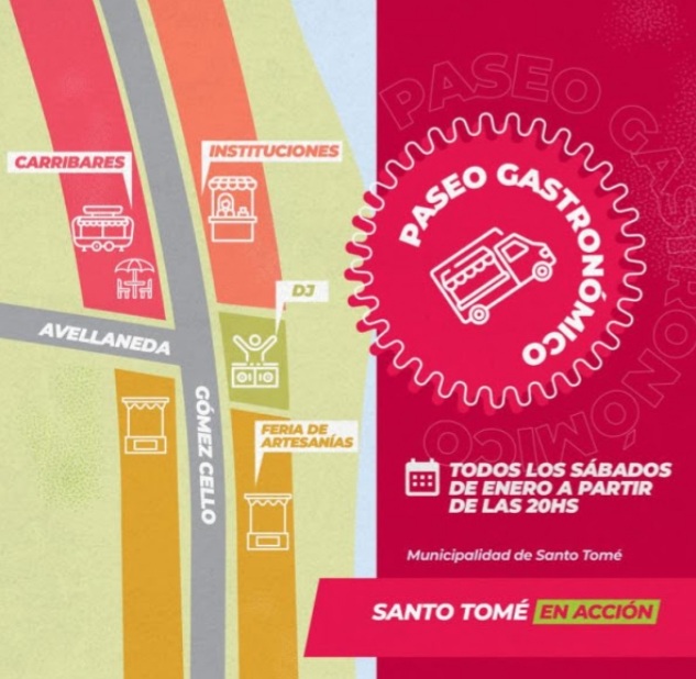 Este sábado se realizará la inauguración del primer Paseo Gastronómico santotomesino 