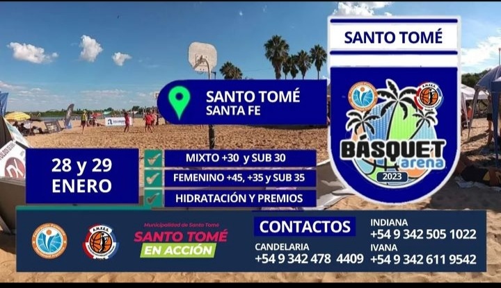  Llega el basquet arena a Santo Tomé: inscripción abierta 