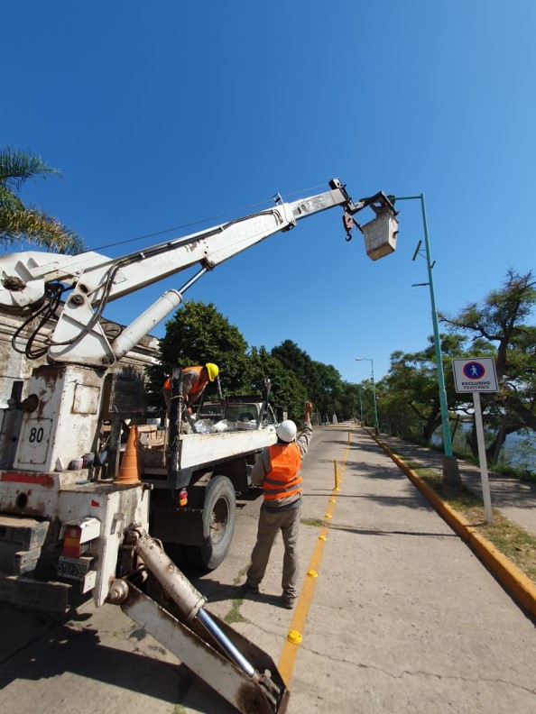 Plan de Iluminación Led: la Municipalidad continúa con el recambio de 2000 luminarias 
