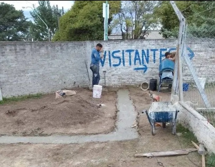 Atlético Floresta no para: avanzan las obras en la institución a paso firme