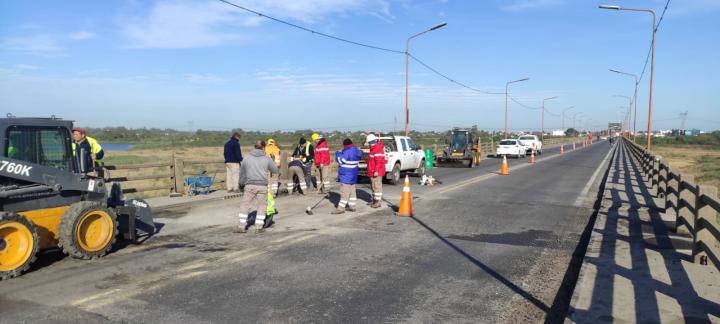 Segunda y última jornada de trabajos en el Puente Carretero con restricciones 