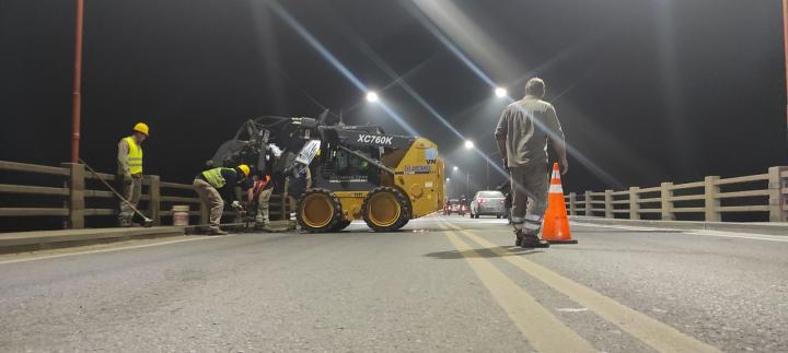 Puente Carretero: Esta noche habrá sólo un carril habilitado por tareas en la zona afectada