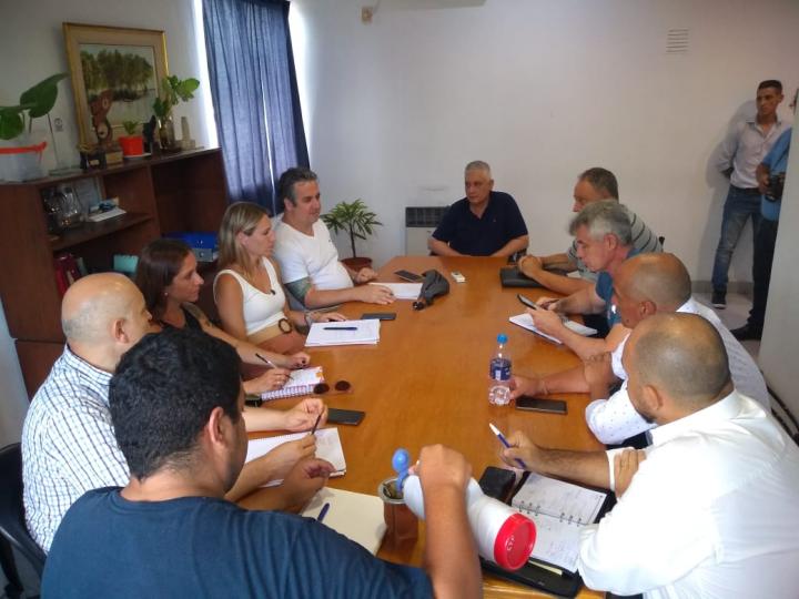 El Intendente Mario Papaleo recibió en Sauce Viejo al Ministro de Seguridad de la provincia