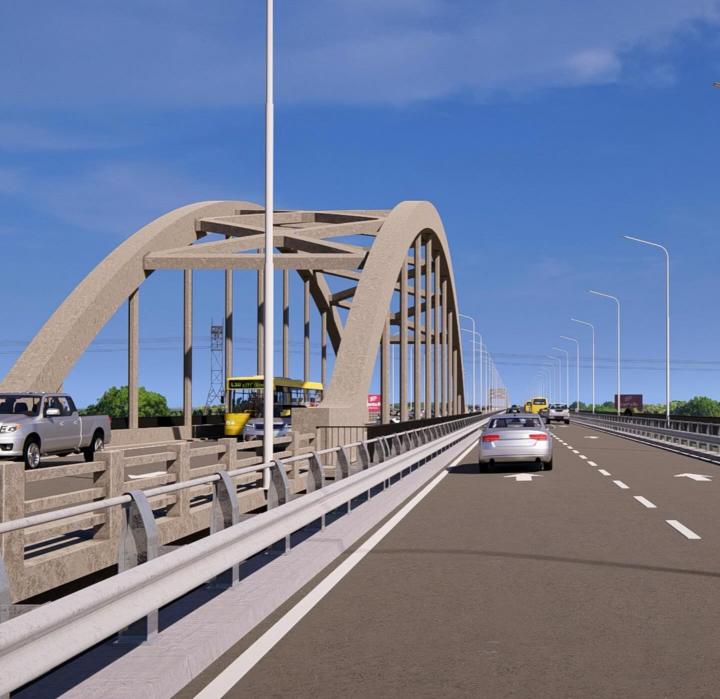 Difunden imagenes representativas del proyecto del Nuevo Puente Santa Fe Santo Tomé