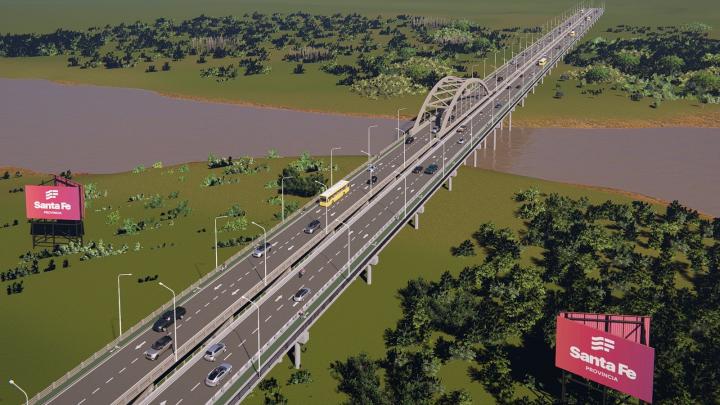 Provincia licita hoy la construcción del nuevo puente Santa Fe-Santo Tomé
