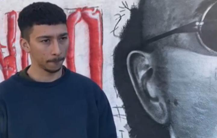 El mural ya se puede apreciar en toda su dimensión