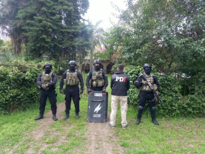 El allanamiento se realizó en una vivienda de Sauce Viejo